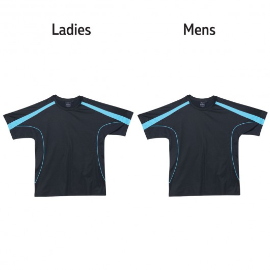 Teammate Tees Navy Aqua
